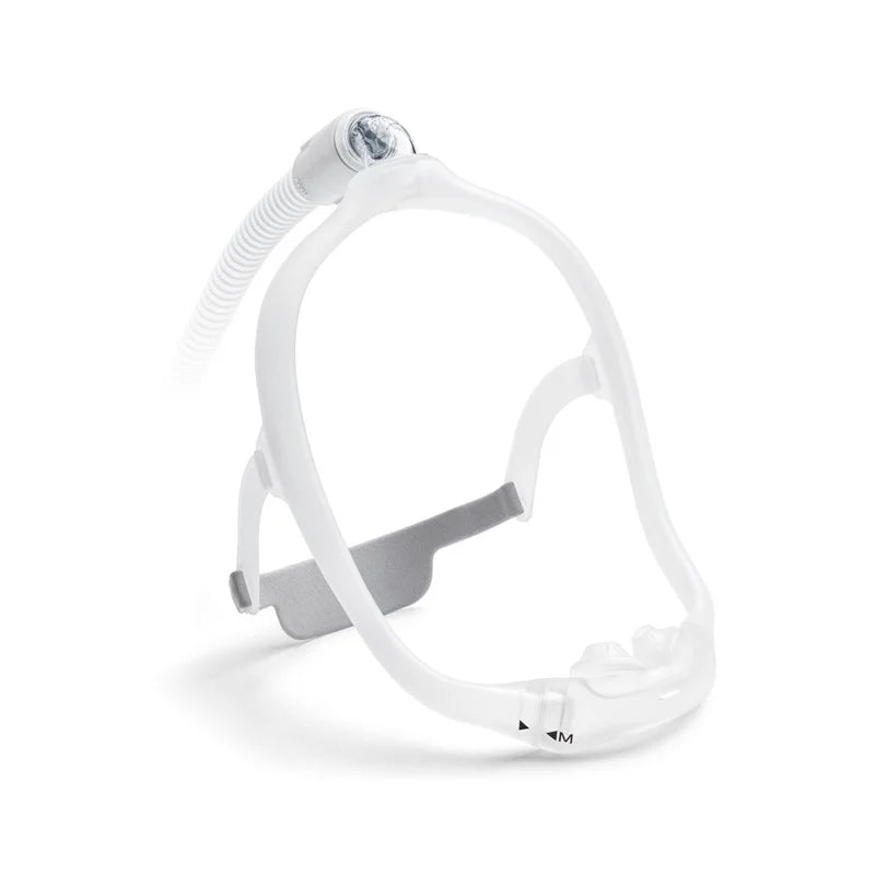 Philips Respironics DreamWear Nasenpolstermaske mit mit integriertem Ausatemventil,  Kopfband und 4 Maskenkissen