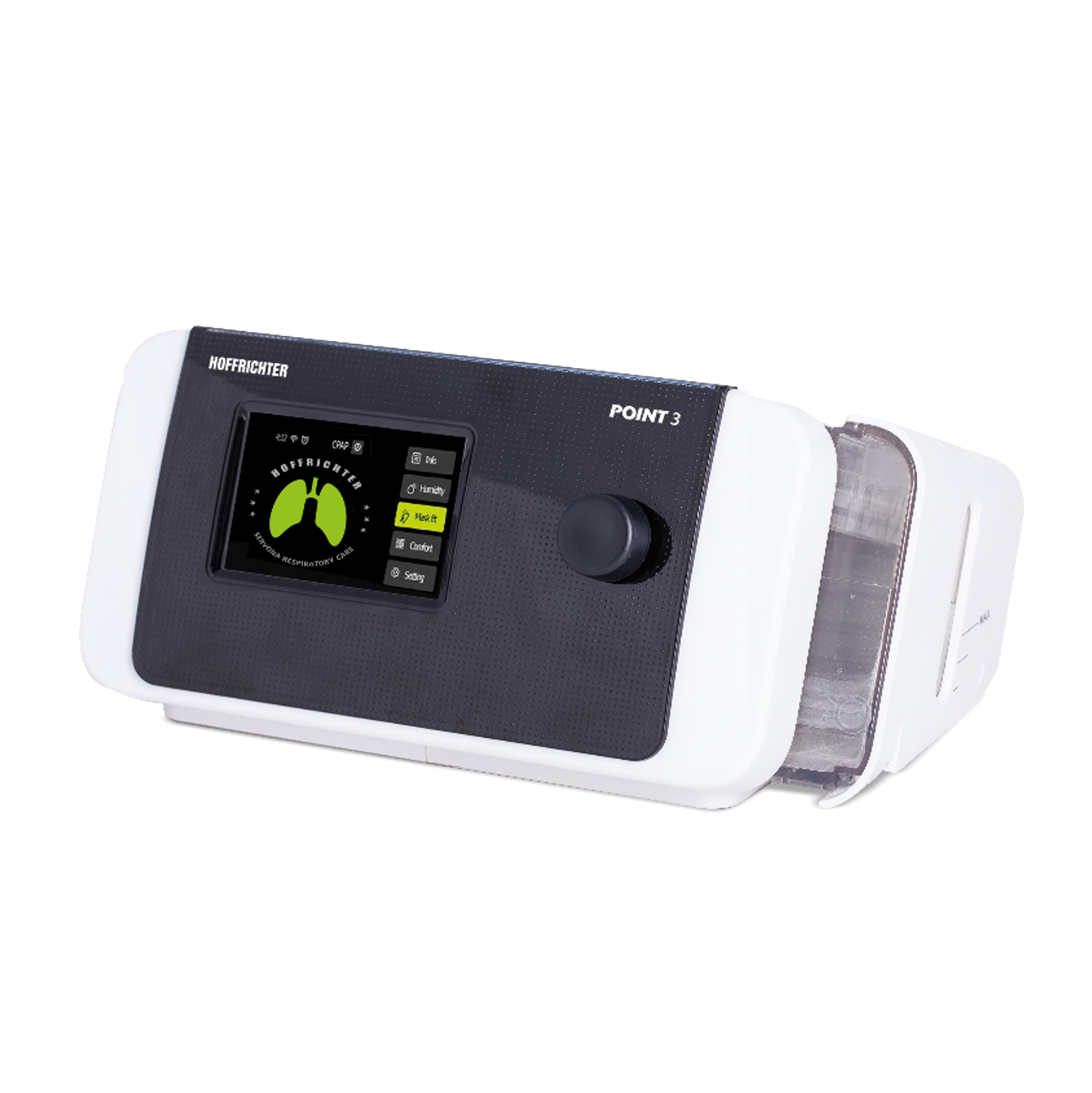 Hoffrichter Point 3 CPAP oder AutoCPAP  inklusive Luftbefeuchter-  nichtinvasive Atemtherapiegerät- Behandlung von schlafbezogenen Atemstörungen