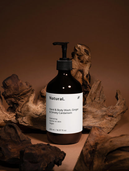 Natural. Hand & Body Wash, Ginger & Smoky Cardamom